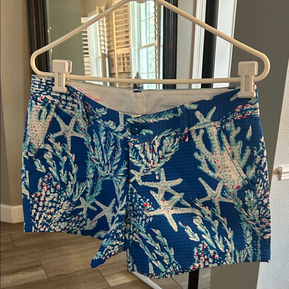 Lilly Pulitzer Callahan shorts Blue Starfish Print Shorts